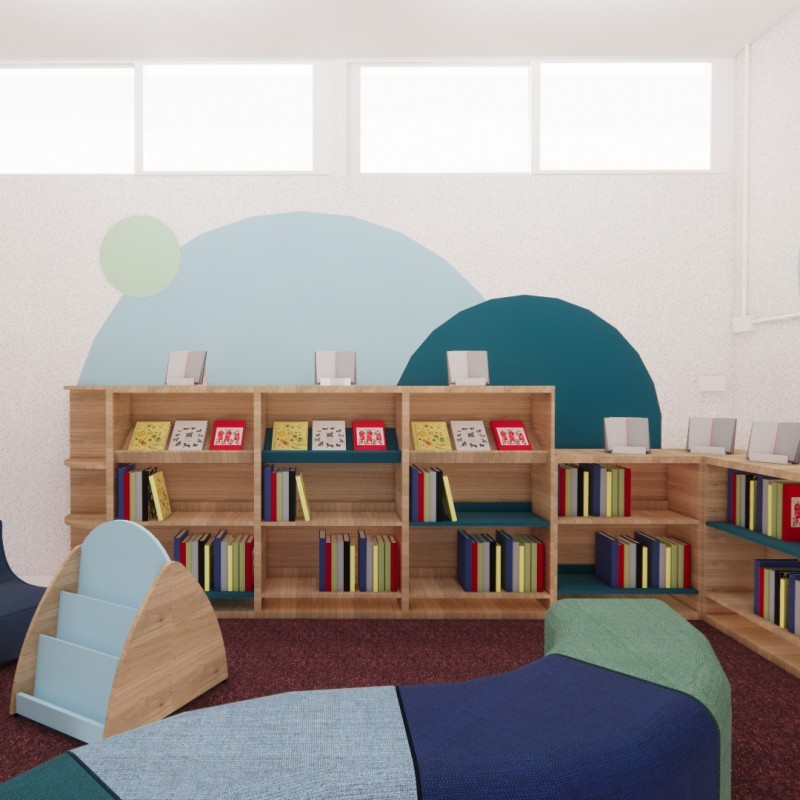 Design bespoke bookcases for schools with Peters.