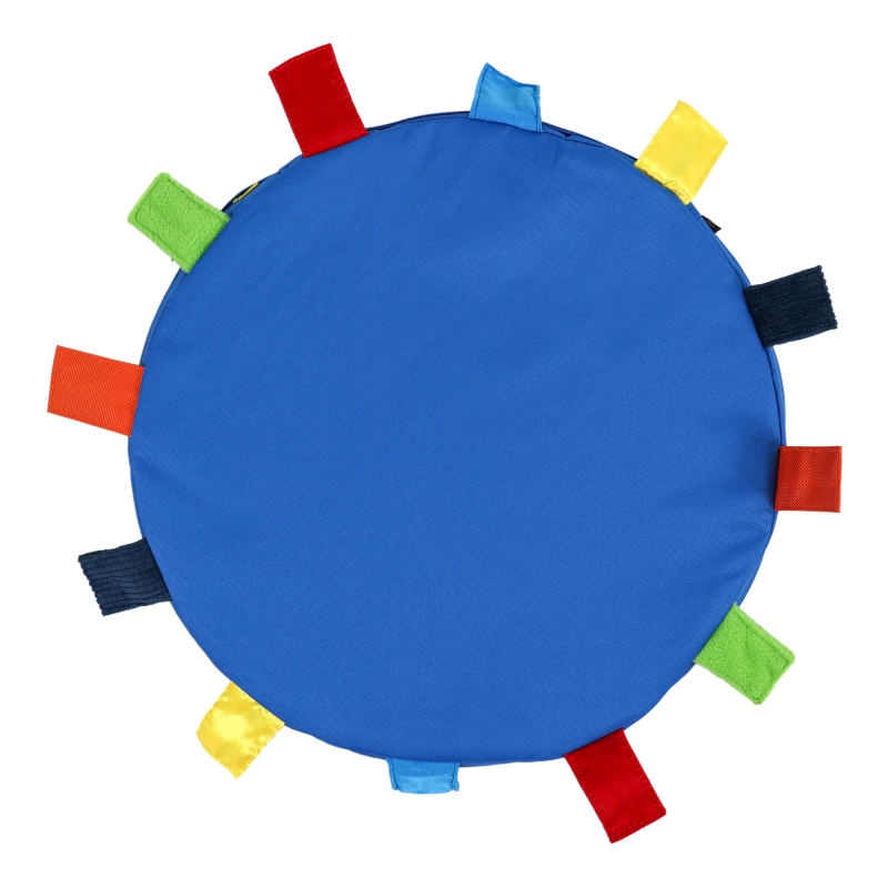 Sensory touch tags carry cushion