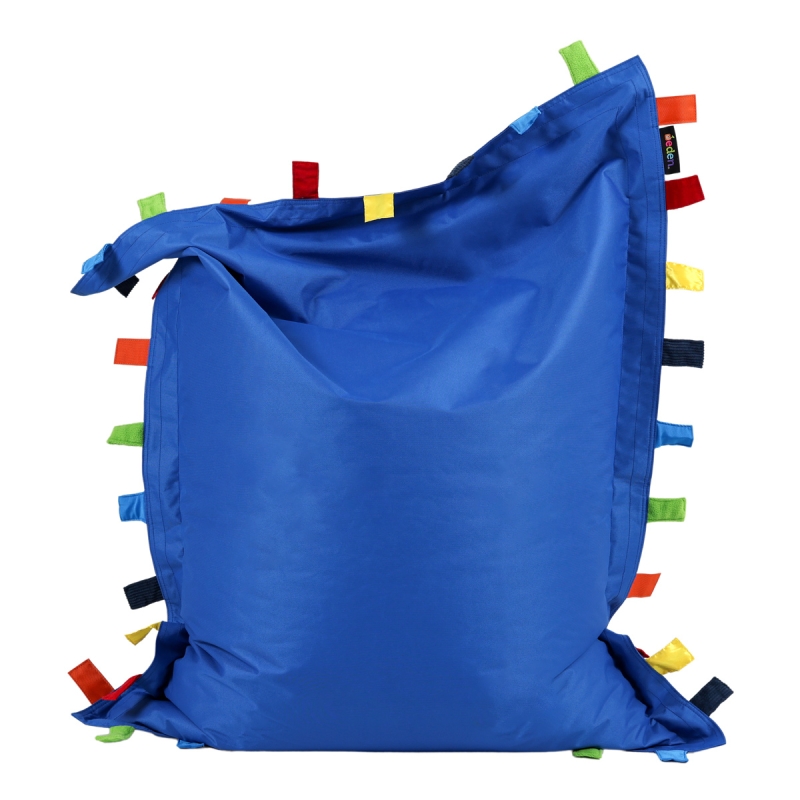 Sensory touch tags beanbag floor cushion