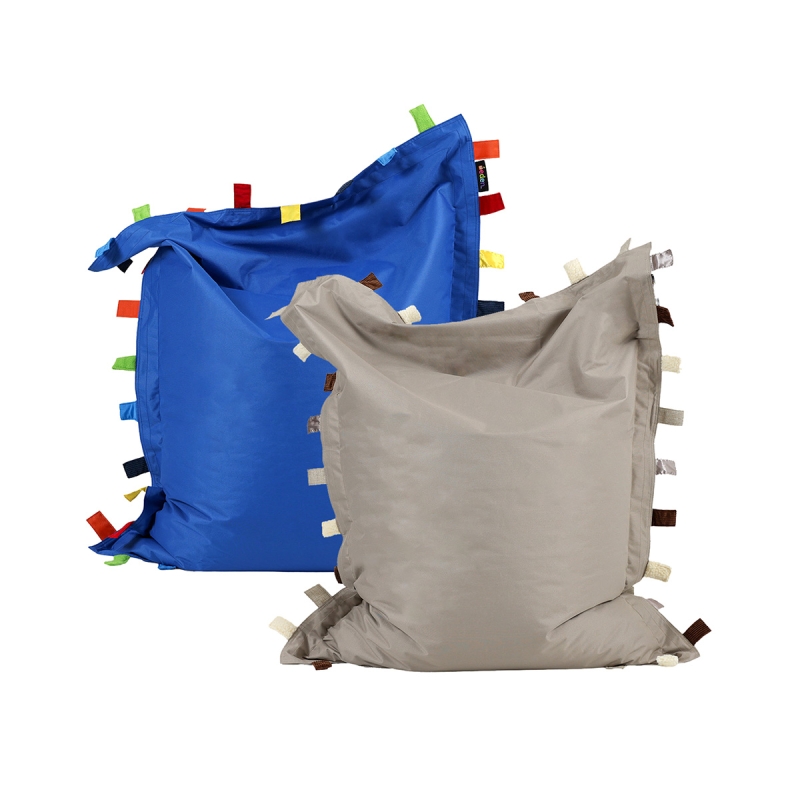 Sensory touch tags beanbag floor cushions (pack of 2)
